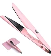 LANDOT 2-in-1 Hair Straightener and Curler - Upgrade Twist Flat Curling Iron for Sleek Straight, ...