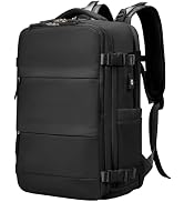 MOLNIA Large Travel Backpack for Women &amp; Men with Shoe Compartment, Airline Approved Carry on Bac...
