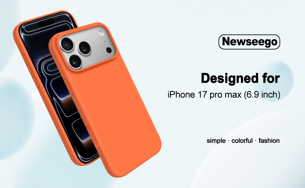 Solid Color Liquid Silicone Case for iPhone 17 Pro Max