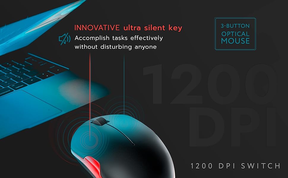 Long Range: 2.4GHz wireless technology allows for a long working distance