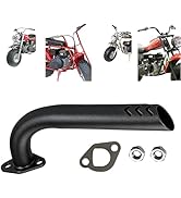 QYMOTO Mini Bike Exhaust Pipe Header Straight Pipe for Coleman CT200U, CT200U-ex, BT200X Mini Bik...