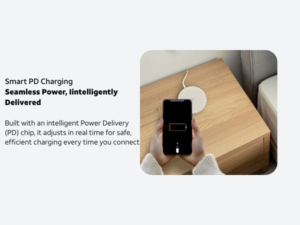 night table wireless pad bedside friendly puck soft surface power drop zone comfort accessory