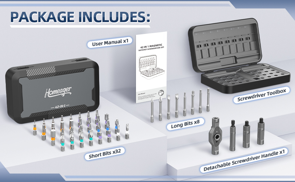 small ratchet set 44 in 1 precision screwdriver set