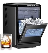 COWSAR Crescent Ice Maker Countertop, 16PCS Crystal Clear Ice in 12 Minutes, Portable Crescent Ic...