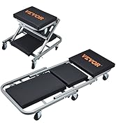 VEVOR Mechanic Creeper, Garage Gift, 36" Z Creeper Seat, 2 in 1 Mechanic Gifts, 300 lbs Capacity,...