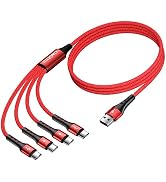 SIQIWO USB C to USB A Cable Fast Charging [2-Pack 4ft], QC 3.0 USB Type C Sync Cord with 4 USB C ...