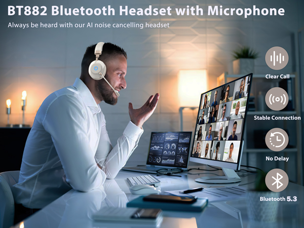 wireless headset for work