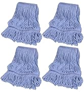 HiBaby 4 Pack Commercial Mop Head Replacement, Heavy Duty Mop Head Commercial Replacement for Gen...
