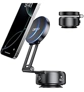 Electric Vacuum Magnetic Suction Phone Holder,Adjustable and Foldable Car Mount,Strong Magnetic C...