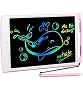 10 Inch LCD Writing Tablet, Colorful Toddlers Drawing Tablet and Doodle Board, Educational Learni...