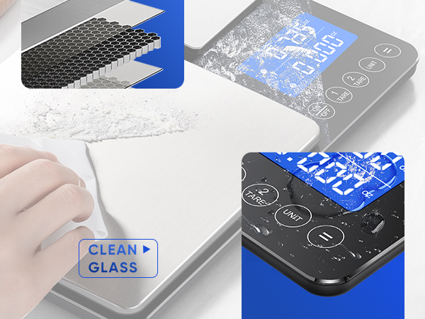 easy clean kitchen scale