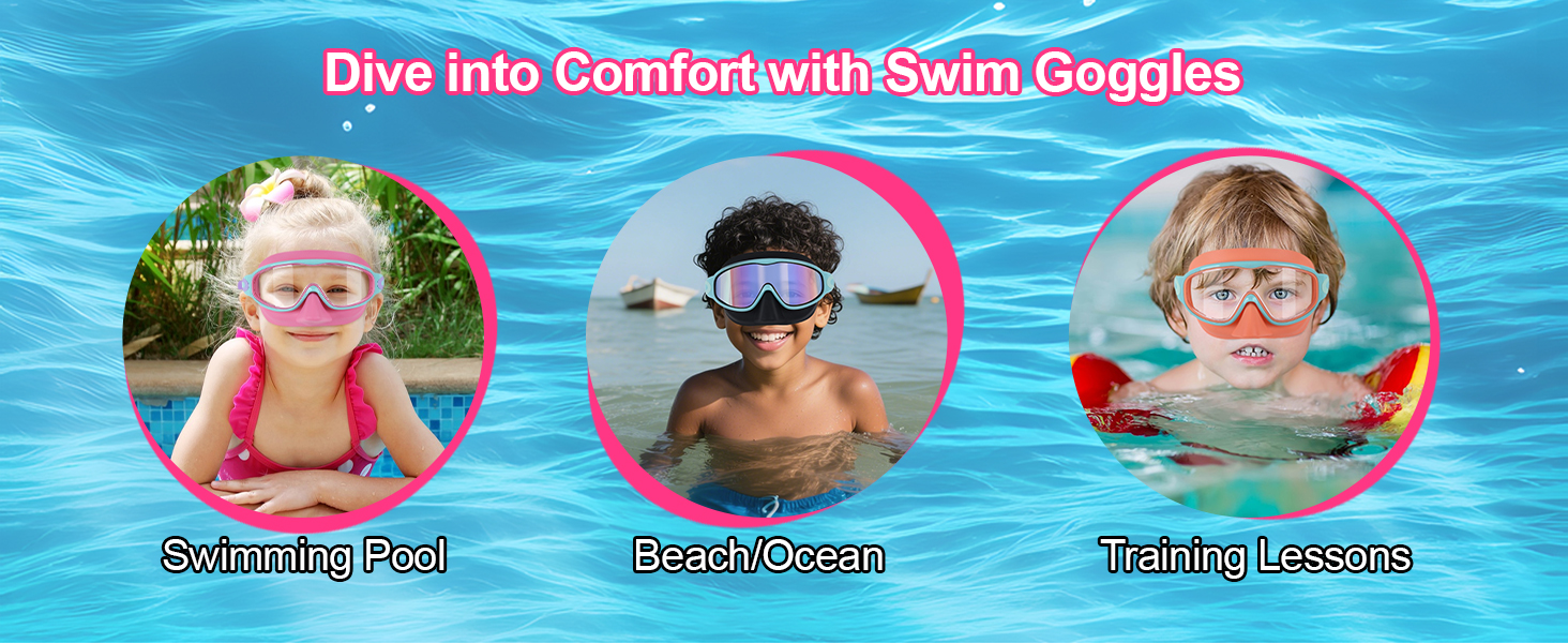 pool goggles kids 6-14