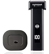 Supreme Trimmer T-Fader Foil Shaver | 120 Min Run Time USB-C Electric Razor | Waterproof IPX6 Sha...