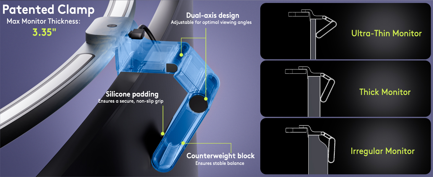 curved monitor light