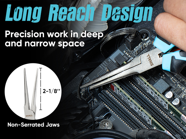 LONG REACH NEEDLE NOSE PLIERS