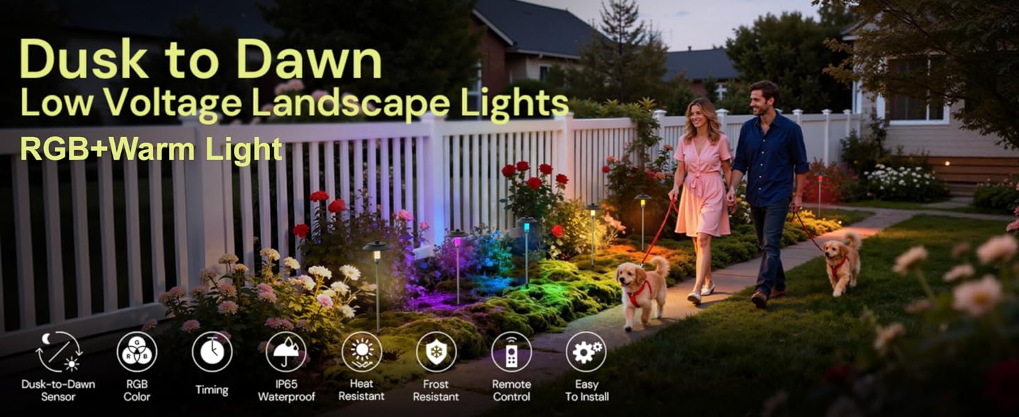 Dusk to Dawn Low Voltage Landscape Lights