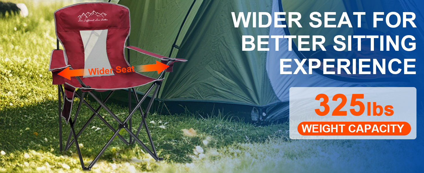 outdoor mesh camping folding chair