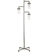 CONCA Steampunk Floor lamp, Industrial Floor lamp, Rustic Edison Light Bulb, cage Shade Floor lam...