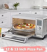 Deedro Pizza Baking Pan Pizza Tray - Stainless Steel Round Pizza Baking Sheet, Heavy Duty Pizza C...