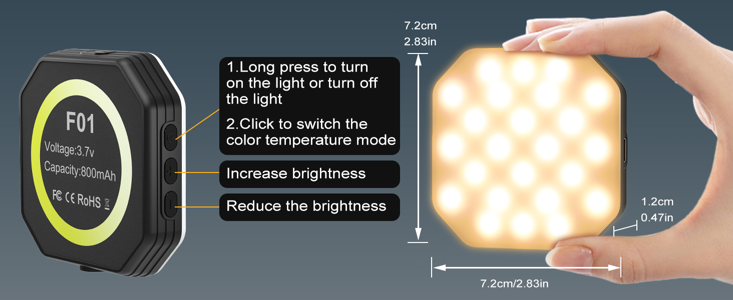 The magnetic selfie light