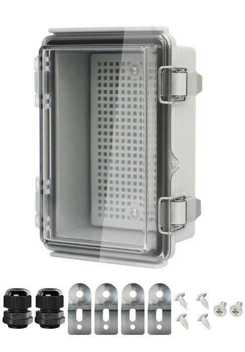 Stainless steel latch junction box