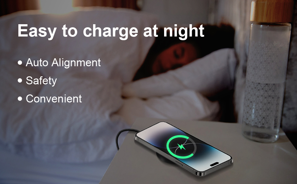 Magnetic Wireless Charger for iPhone 16 Pro Max Mag-Safe Charger for iPhone 16 Magnet Charging Pad