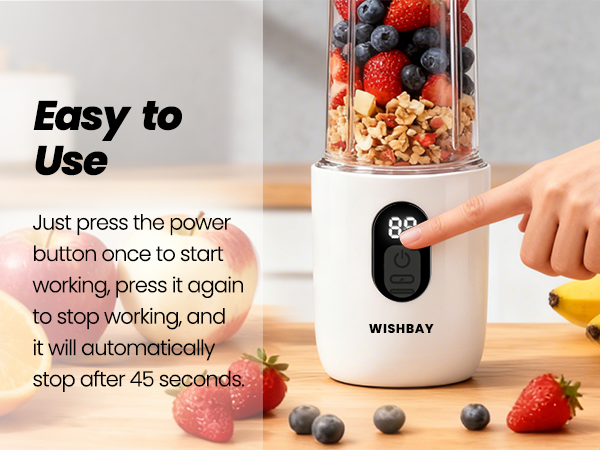 Portable Blender Personal Blender for Shakes and Smoothies with 16 Blades Small Mini Juicer