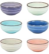 Selamica Ceramic Dipping Bowls, 2.7 Oz Soy Sauce Dish Set, 3 inch Small Dip Bowl for Side Dish, A...