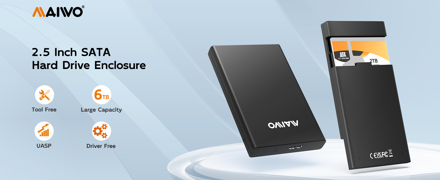 2.5 SATA ssd hdd to USB 3.0 adapter enclosure container caddy case shell housing reader holder