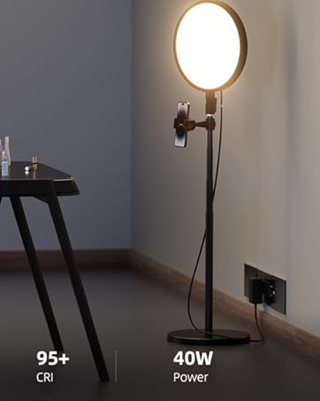 ring light with stand and phone holder
