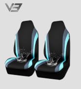 CAR PASS AquaShield Neoprene Waterproof Car Seat Covers Front Seats Only, High Back Bucket Seat C...