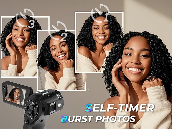8k video camera 5k camcorder 4k vlogging camera selftimer for content creator