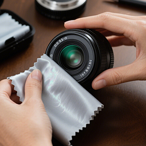 Clean the camera lens