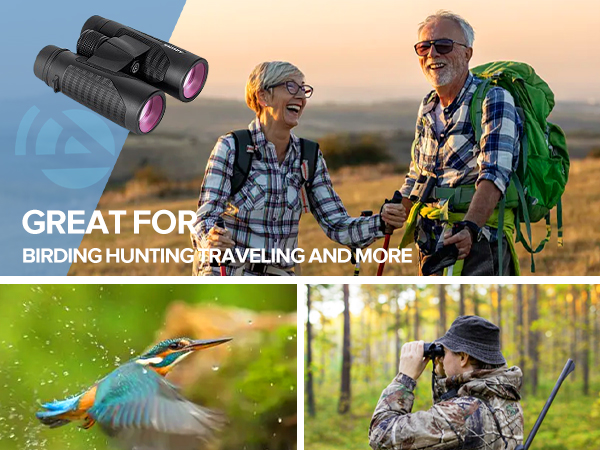 binoculars for bird watching hunting traveling outdoor sports