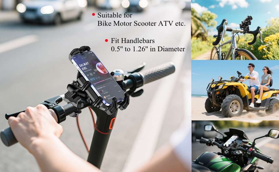 Suitable for bike motorcycle scooter atv