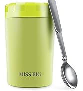 Insulated Food Container,MISS BIG 17oz Hot Lunch Container for Kids,Large,Leakproof,BAP Free Ther...