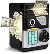 Piggy Bank for Boys Girls, Kids Safe, Electronic Mini ATM Money Saving Box Toy 2025 with Password...