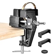 Wiselifetech Table Vice Mini Jeweler Table Clamps Made of Cast Steel 2 Inch Portable Work Bench V...