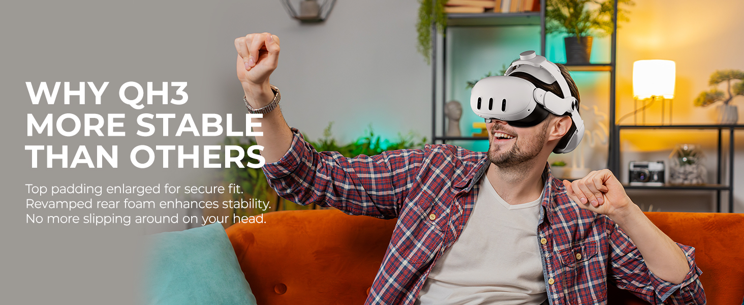 QH3 Head Strap more Stable than Others