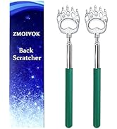 ZMOIVOK 2 Pcs Back Scratcher Extendable,Metal Bear Claws Back Scratchers,Backscratche for Men, Wo...
