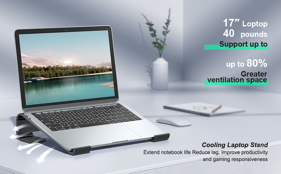 laptop riser stand ventilation