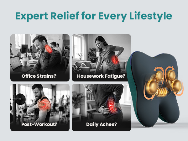 back massager for pain relief deep tissue