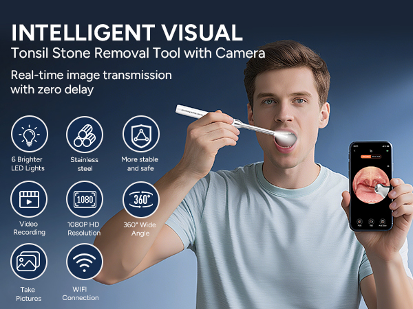 Tonsil Stone Remover with Camer