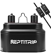 REPTITRIP Dual Reptile Light Fixture with Switches, Reptile Heat Lamp Fixture, Reptiles Terrarium...