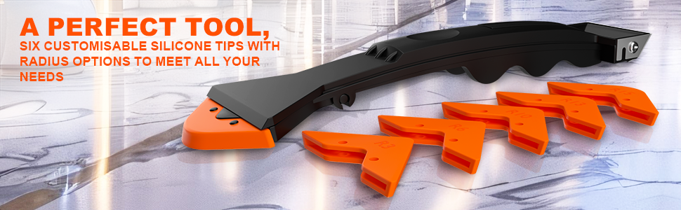Text reads 'Image 2' and 'A PERFECT TOOL'. Orange and black tool components shown in multiple views on white surface.