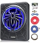 Seventour 10" 1000W Slim Under Seat Powered Car Subwoofer, Car/Truck Audio Sub Built in Amplifier...