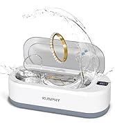 Upgraded KUNPHY Ultrasonic Jewelry Cleaner, 350ML 48KHz Professional Ultrasonic Cleaner Machine w...