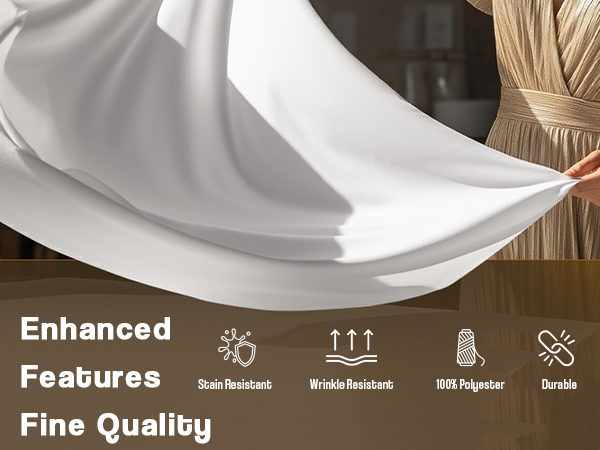 rectangle tablecloth 1 pk, white tablecloth, utopia table cloth
