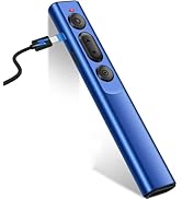 Rechargeable Wireless Presenter Remote for PPT, 2.4GHz Presentation Remote Slide Advancer Powerpo...