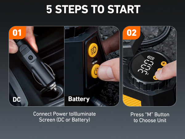 Tire Inflator Portable Air Compressor